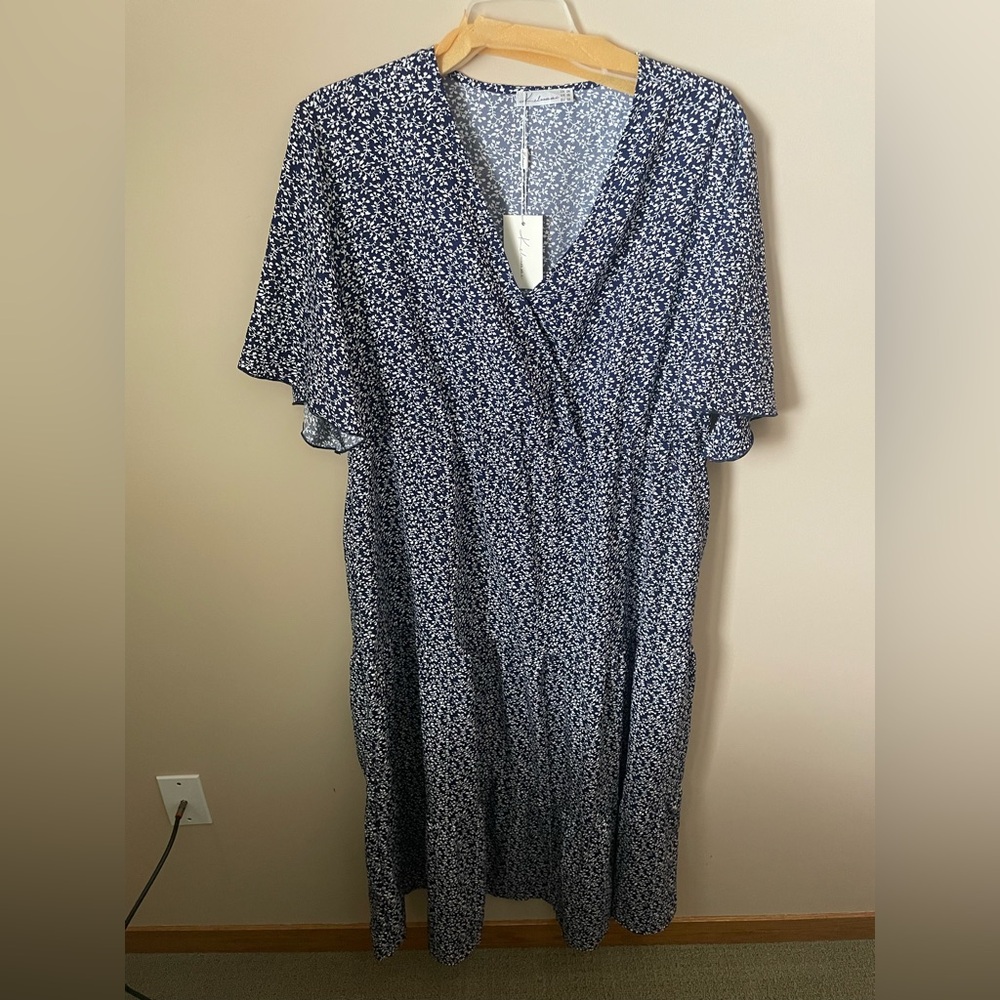 Floral Maxi Dress - Blue